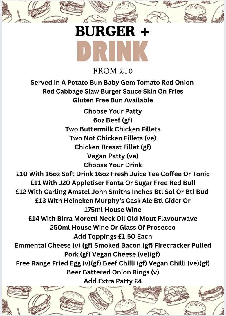 Burger and a Drink!