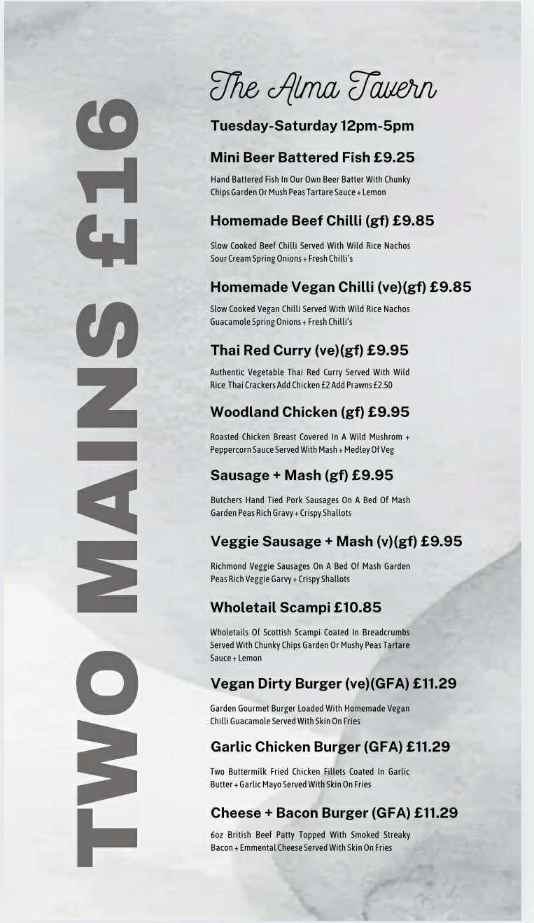 Two for £16.00